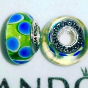 BRAND NEW PAIR of Pandora charms muranos FIRM PRICE